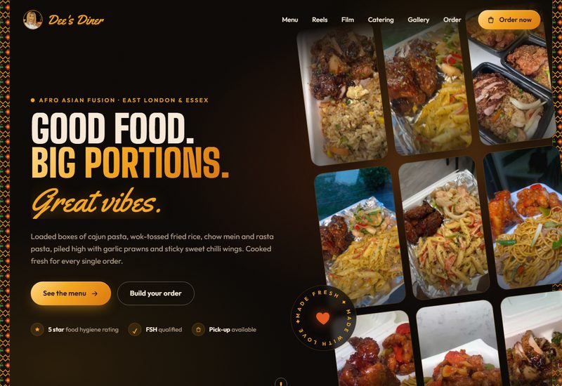 Dee's Diner home page